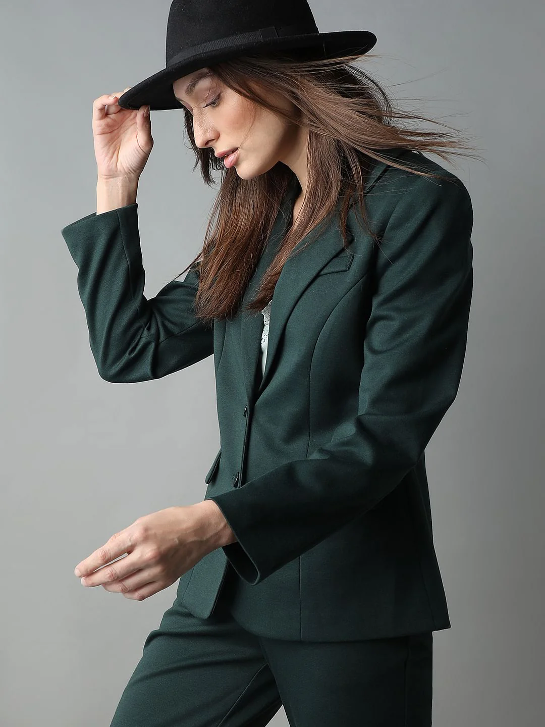 Dark Green Tailored Blazer