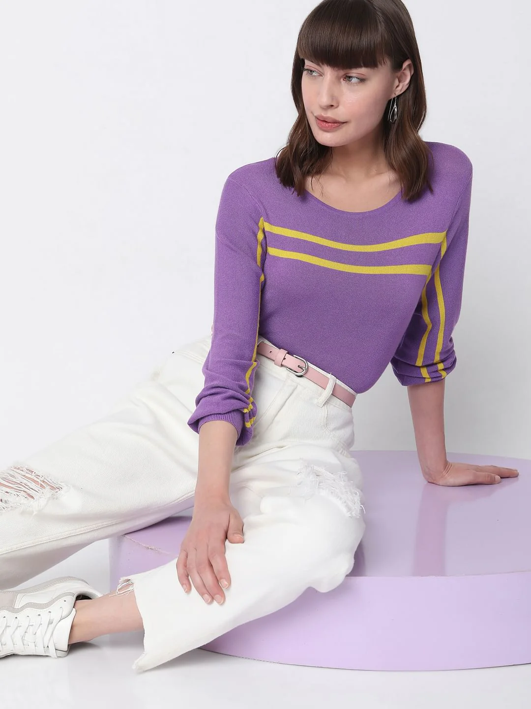 Purple Knit Top