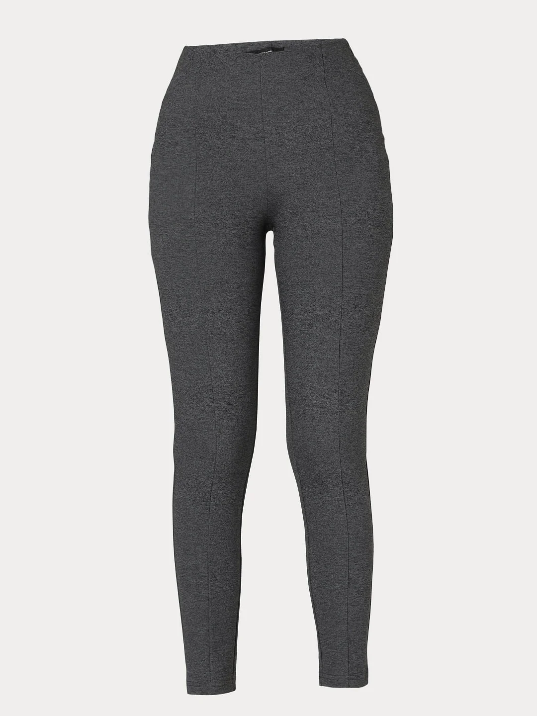 Grey High Waist Leggings - Image 7