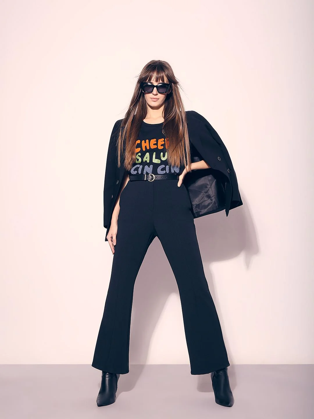 Black Flared Pants