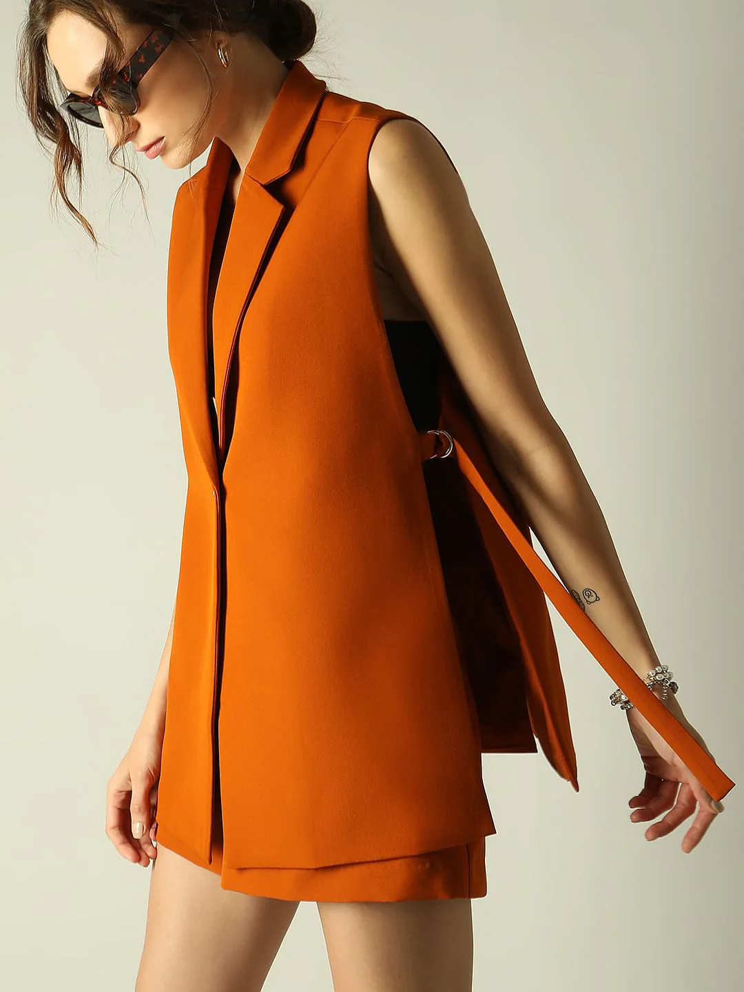 Orange Co-Ord Set Blazer