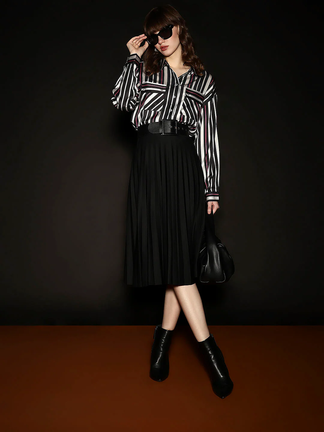 Black Striped Shirt
