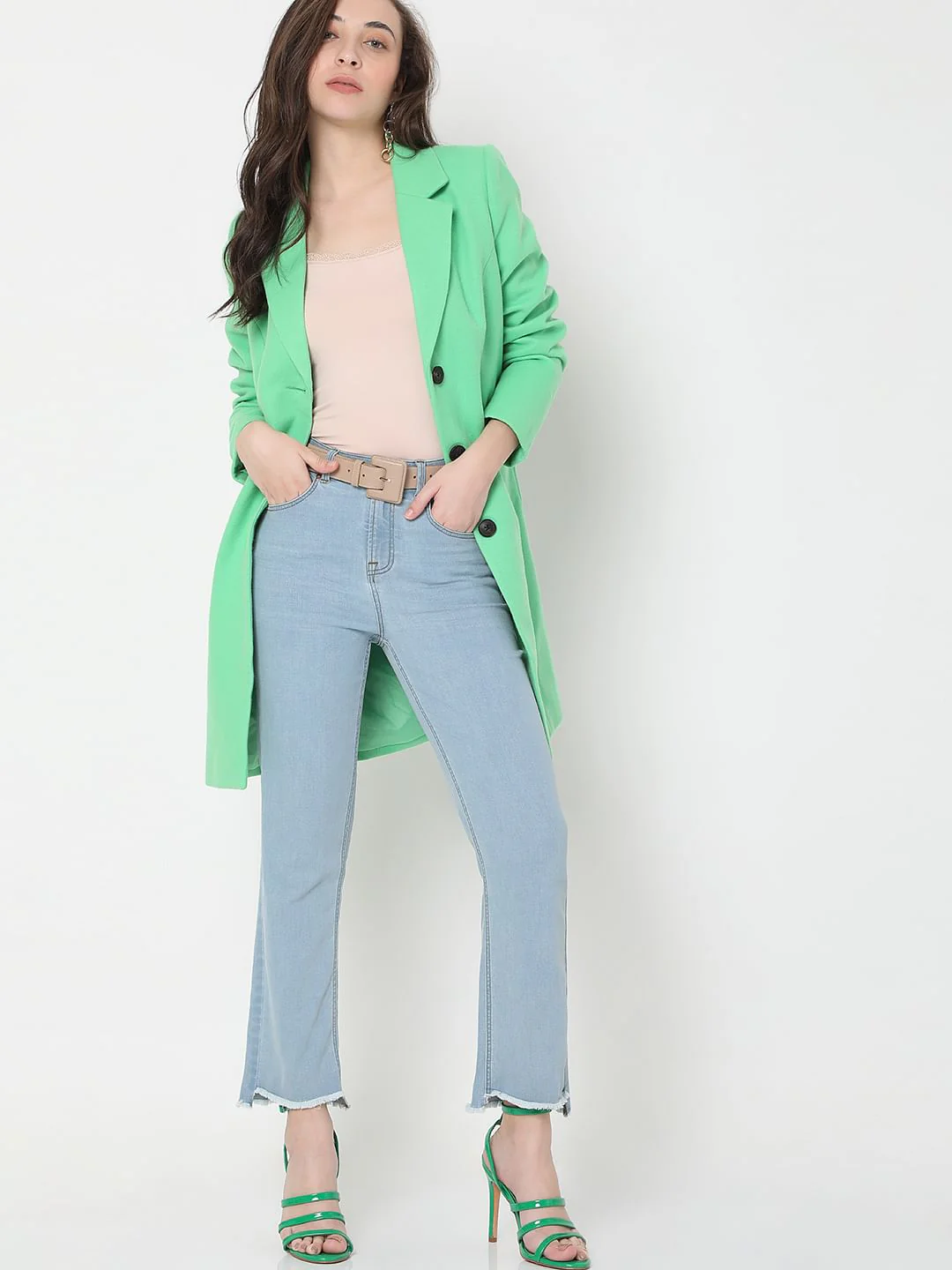 Light Blue High Rise Jade Straight Jeans