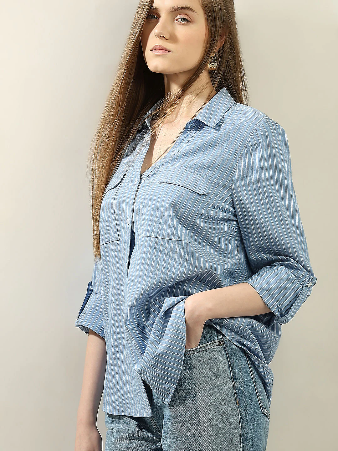 Blue Striped Shirt