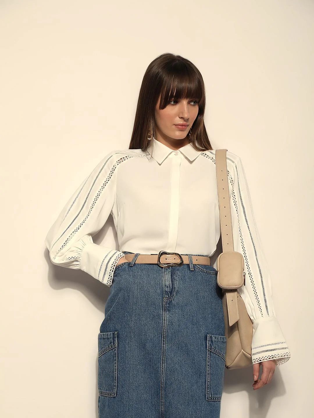 White Full Sleeves Shirt