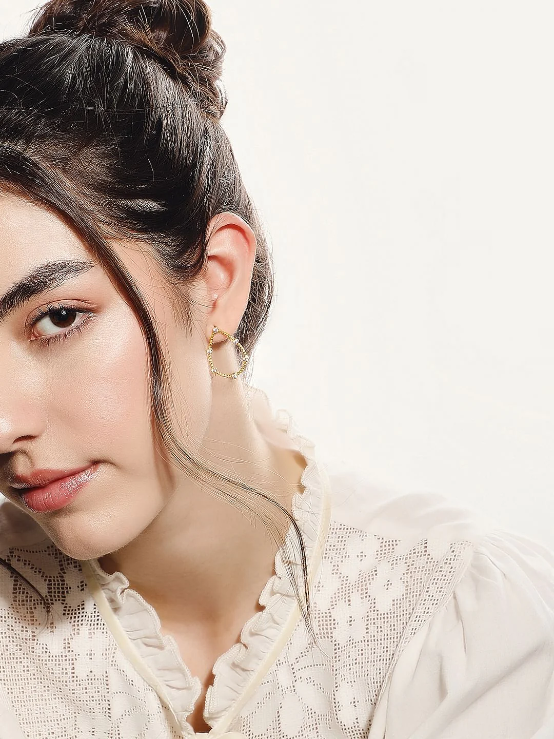 Golden Circular Earrings