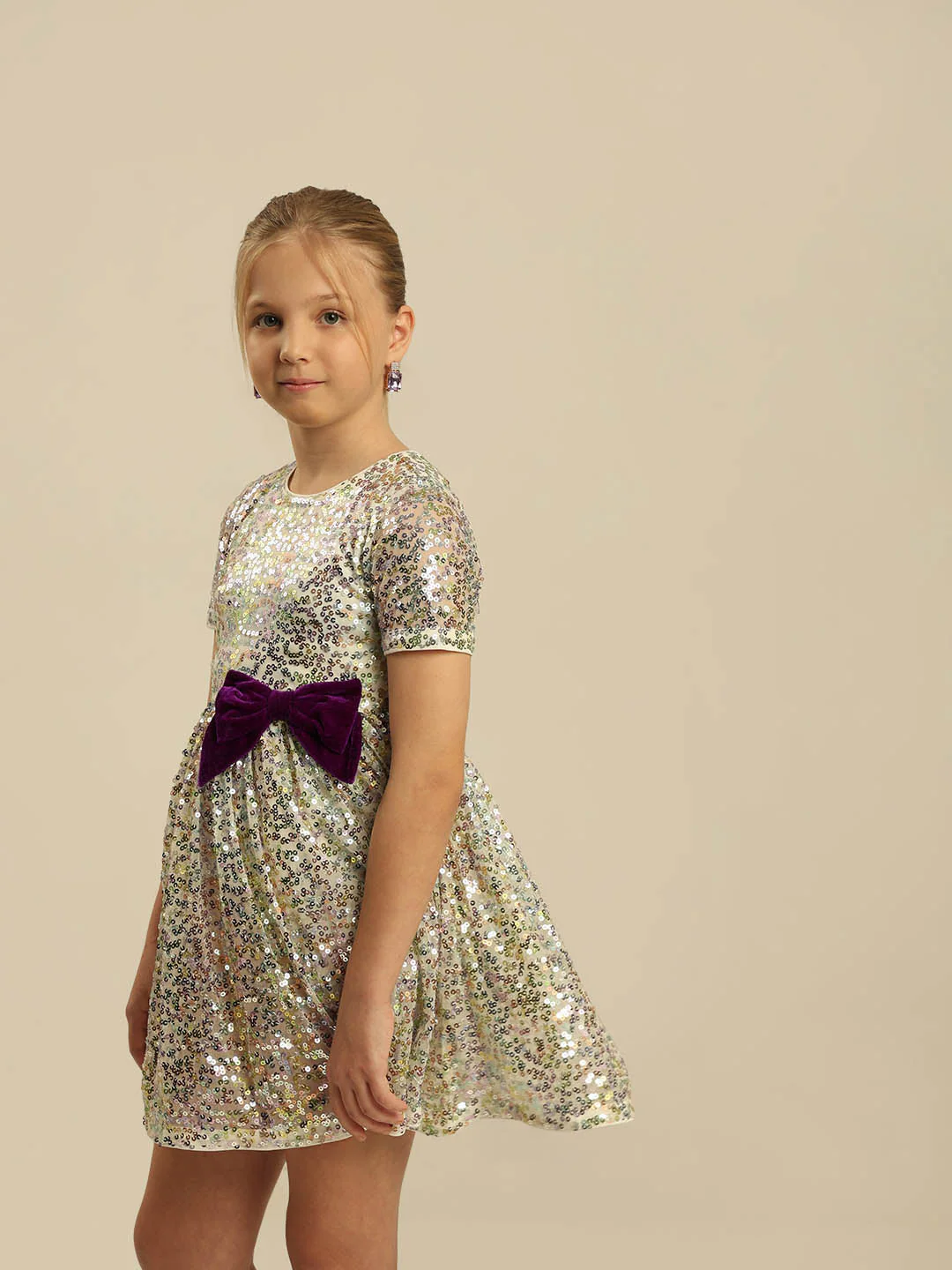GIRLS Embellished Fit & Flare Dress