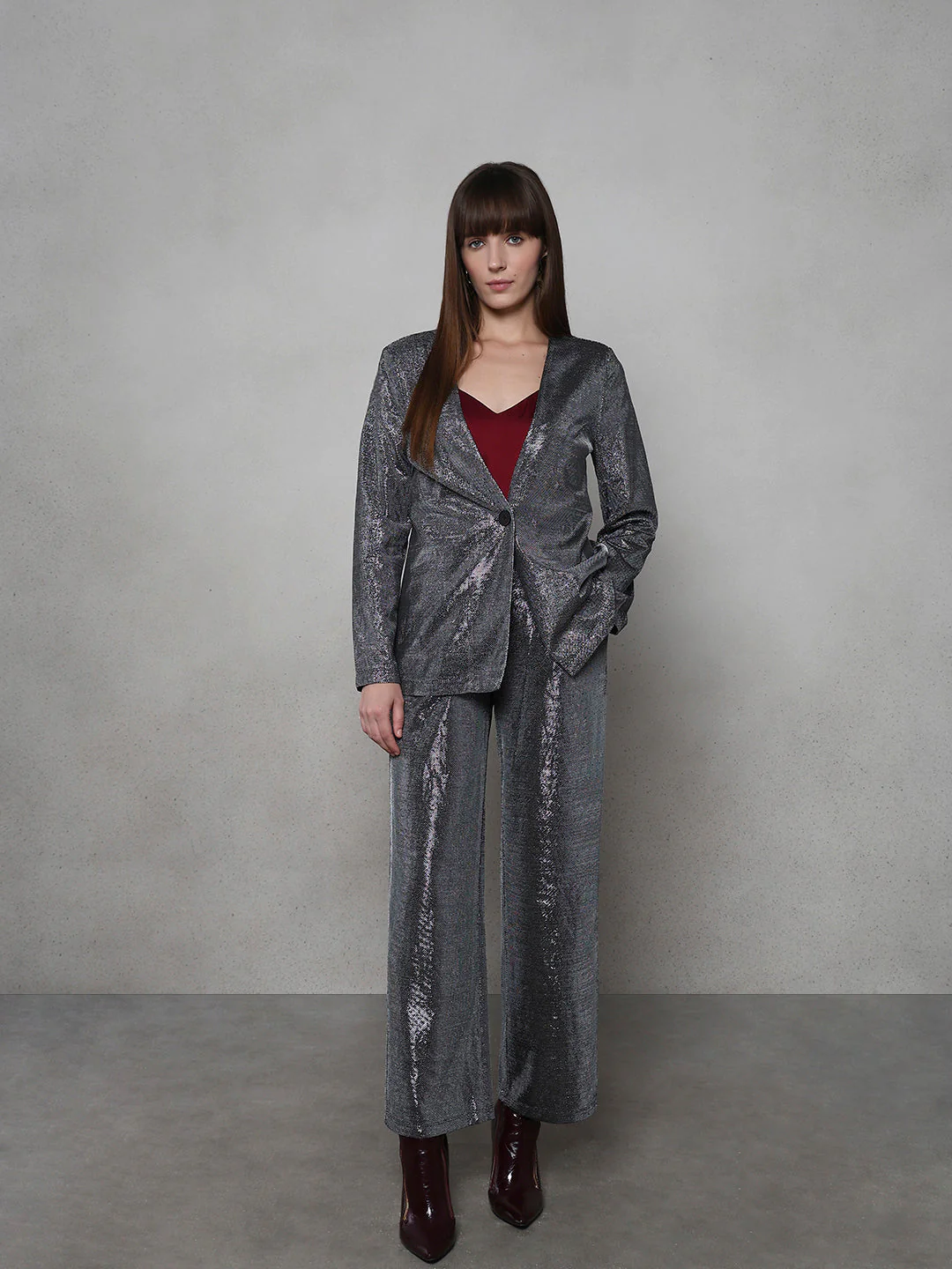 Self-Design Straight Fit Pants
