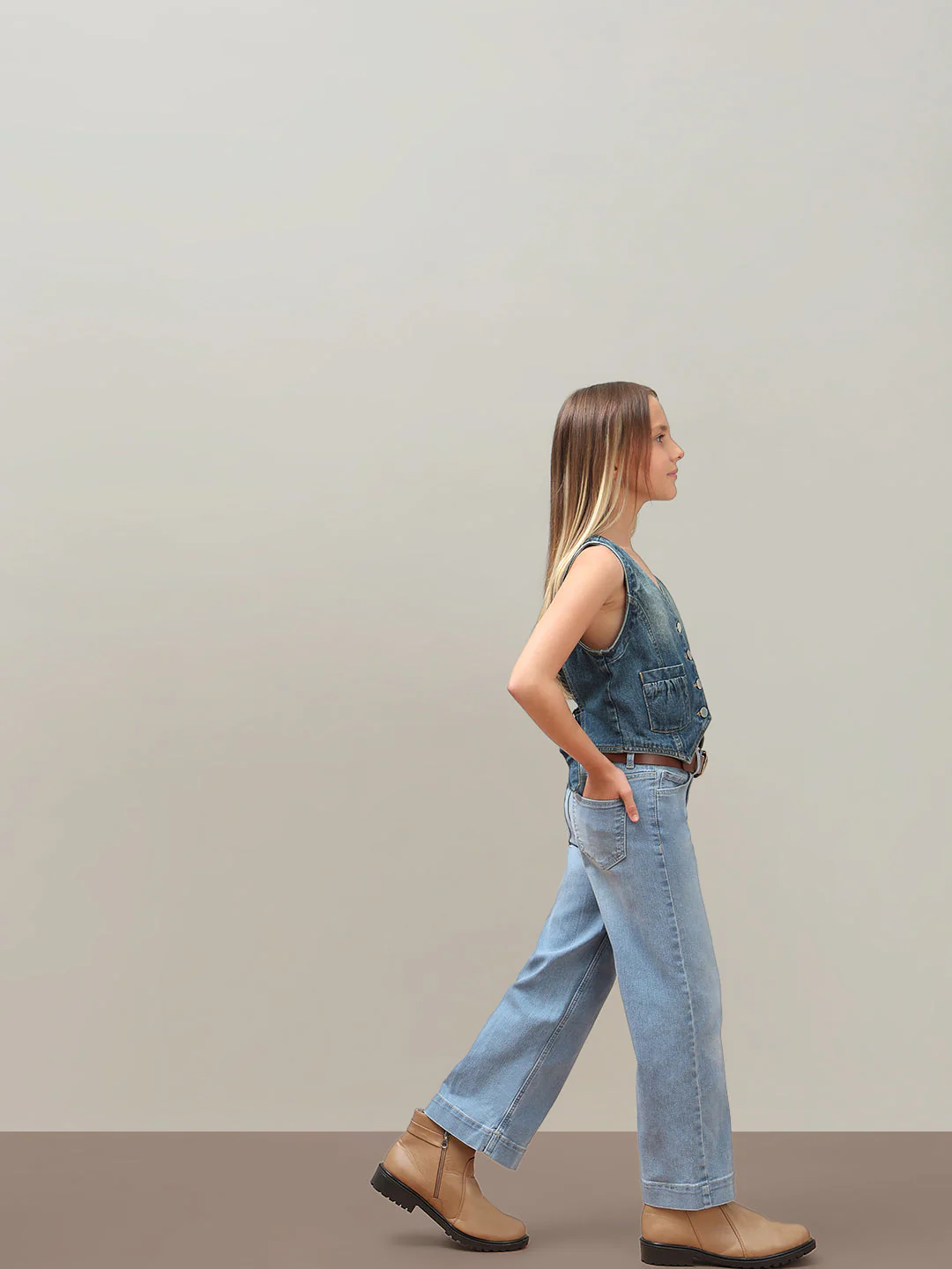 GIRL Light Blue Wide Leg Jeans