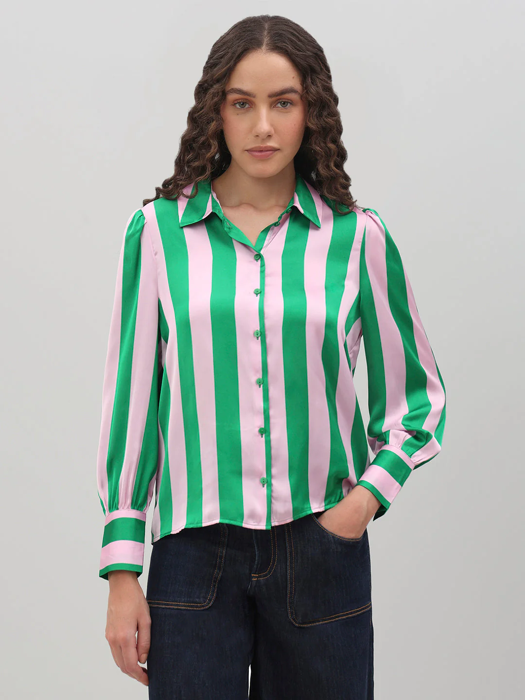Green Striped Shirt - Image 2